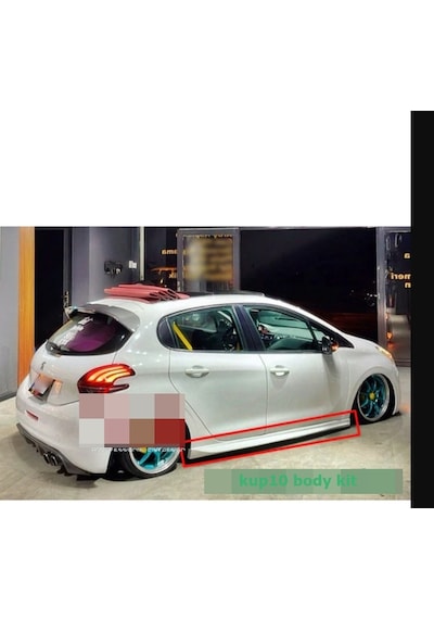 Peugeot 208 Aero Yan Marşpiyel Takımı - Plastik