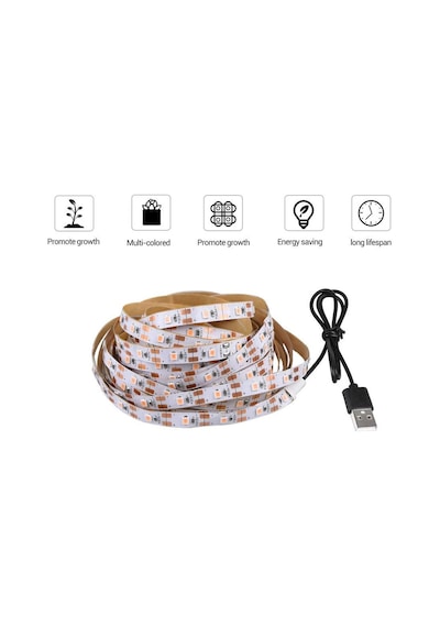 Tam Spektrum Bitki Büyütme Şerit Işık 5v Usb Uç 3 Mt Dış Mekan