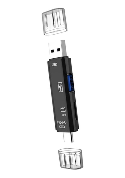 Usb Type-c Otg Dönüştürücü Adaptör Hafıza Kartı Usb Okuma Tip C Usb Dönüştürme Cihazı