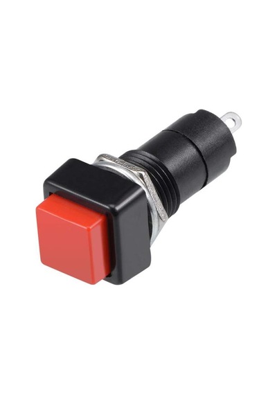 Pbs-306B 12Mm Yaylı Push Buton - Kırmızı