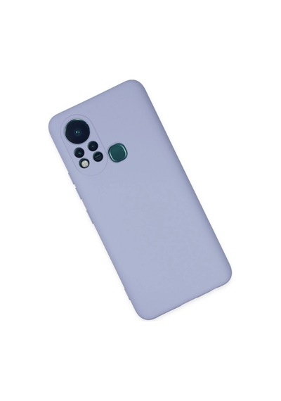 İnfinix Hot 11s Kılıf Nano İçi Kadife Silikon - Lila -