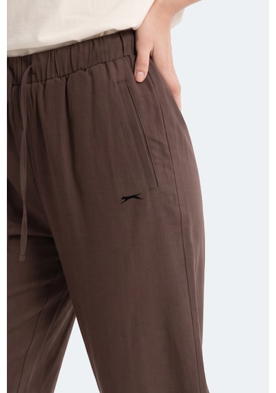 Slazenger Sunflower Kadın Bol Paça Kahve Eşofman Altı