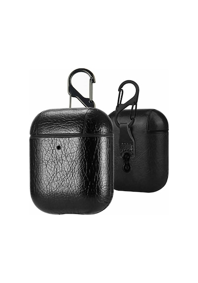 Ally Leather Case Apple Uyumlu AirPods 1-2 Pu Deri Koruma Kilifi 300646472 - Renk / Kirmizi