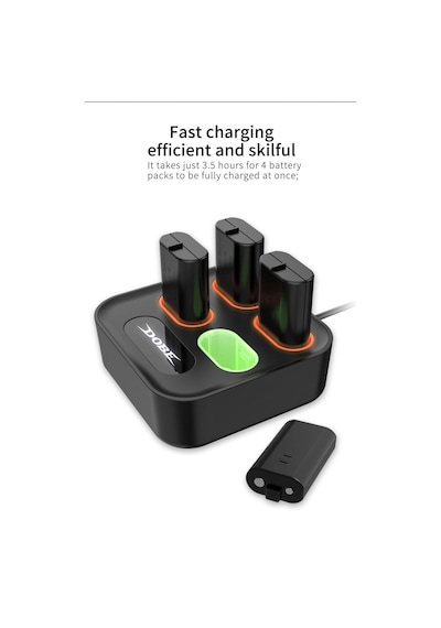 Xbox Series S X Batarya Şarj Dock + 4 Adet Pil Dahil