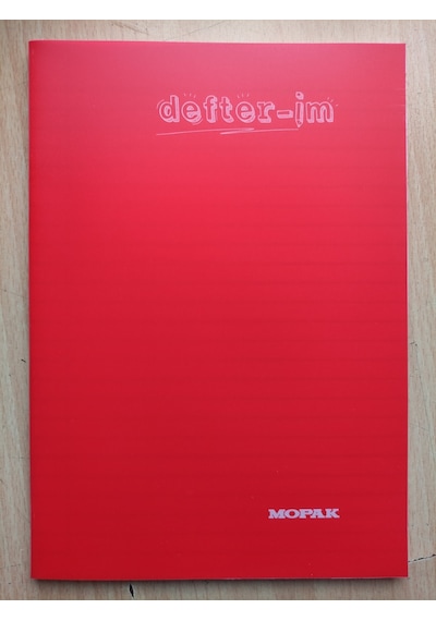 Mopak 80 Yaprak Çizgili Defter Plastik Kapak Harita Metot Hm