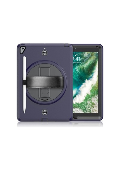 İpad 5 Air 9.7 Kılıf Strap-c Otterbox Tablet Kapak - Lacivert