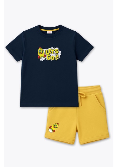 Haribo T-shirt Şort Takım Gri