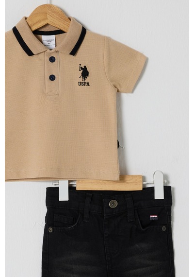 U.S. Polo Assn. Erkek Bebek Bej Takım Usb2626-c-v1 Bej
