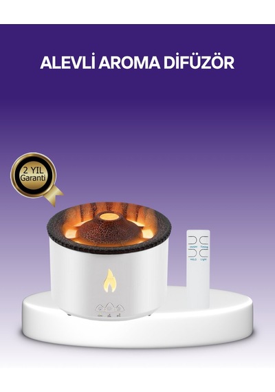 Northcity 3d Alev Efektli Hava Nemlendirici Uzaktan Kumandalı 360ml Aromaterapi & Spa Deneyimi