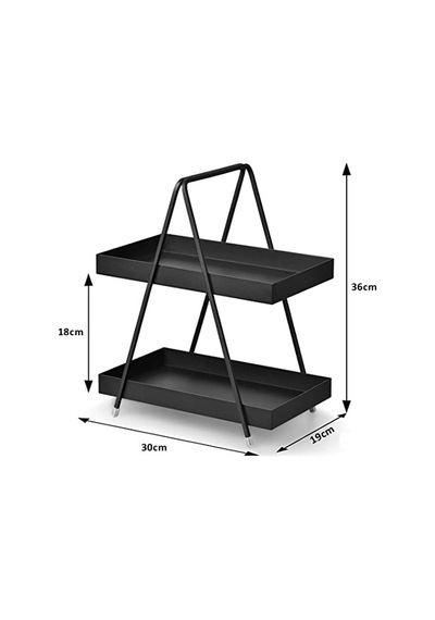 Katlı Siyah Metal Banyo Ve Mutfak Rafı Model 1 Diğer