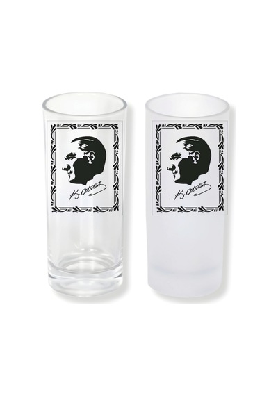 Atatürk Buzlu Ya Da Buzsuz Seçenekleriyle Rakı Bardağı