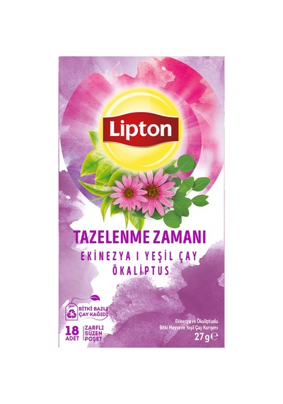 Lipton Tazelenme Zamanı Ekinezya Okaliptuslu 27 G - 8 Adet Tarı