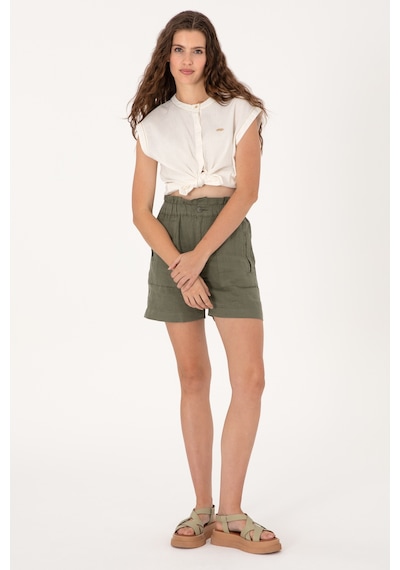 U.s. Polo Assn. Kadın Koyu Haki Şort / Bermuda 50300655-vr111 Koyu Haki