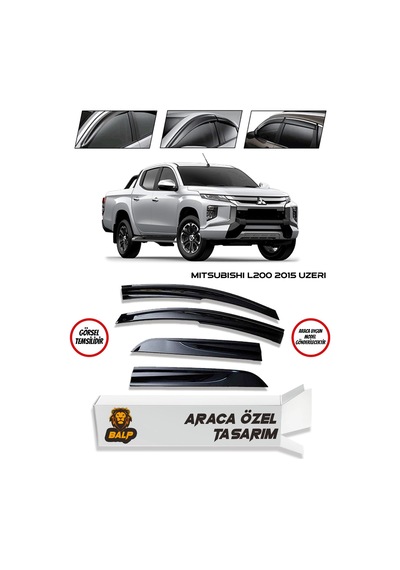 Mitsubishi L200 Cam Rüzgarlığı 4lü 2015 Üzeri