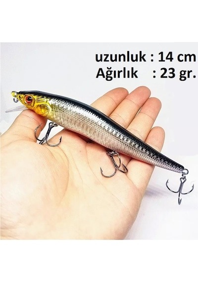 23 G Sahte Yem Lures Rapala Turna - Levrek - Lüfer - Çinekop - Palamut