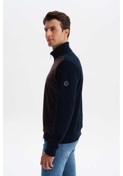 AR-MA Arma Erkek Regular Fit Selanik Kumaş Dik Yaka Fleto Cepli Basic Sweatshirt Kazak K30324698502 Lacivert AR-MA Arma Erkek Regular Fit Selanik Kumaş Dik Yaka Fleto Cepli Basic Sweatshirt Kazak K30324698502 Lacivert
