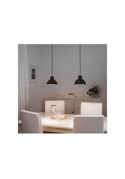 Ikea Skurup Sarkıt Lamba, Siyah, 19 Cm