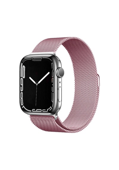 Apple Watch Ultra 49mm Uyumlu Band-01 Metal Kordon - Mor