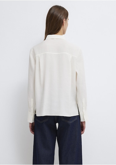 Mavi - Tencel Liyosel Karışımlı Ekru Gömlek 1211374-70057 Ekru