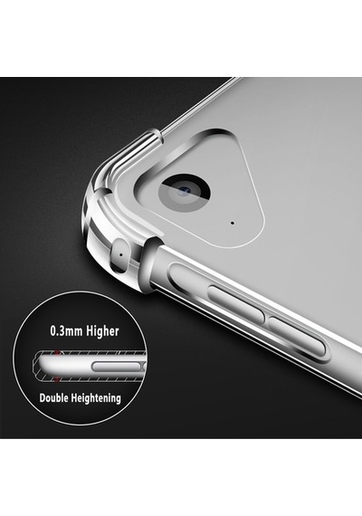 Apple Uyumlu iPad Mini 1 2 3 Kılıf Antishock Şeffaf Sadece Arka Kılıf