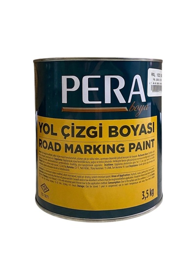 Pera Yol Çizgi Boyası Ral 1023 Sarı Gl 3,5 Kg 3.5 KG