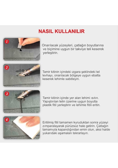 80W Plastik Kaynak Tamir Kiti Plastik Depo Tamir Seti –Otomotiv Tamponları Profesyonel Onarımı, Plastik Tamir Kiti