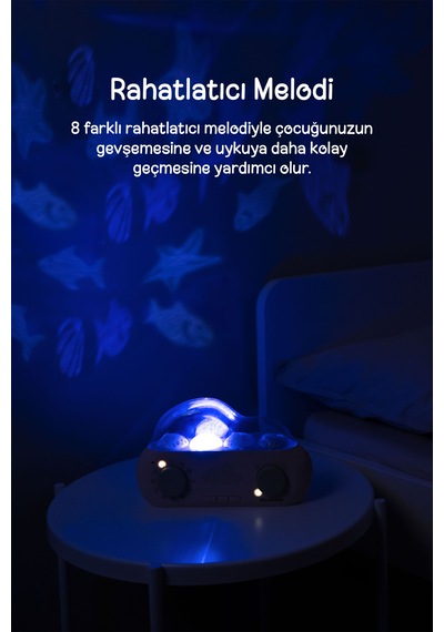Cloud-b Senkronize Işık Projeksiyonlu Hikaye Anlatıcı Uyku Arkadaşı 22,5x5,5x14,5 Cm