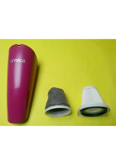 Arnica Merlin Pro Fuşya Süpürge Gövdesi + Merlin Hepa Filtre