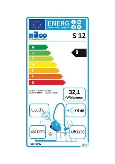 Nilco S 12 Kuru Vakum Süpürgesi