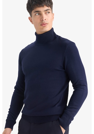 Defacto Slim Fit Dar Kesim Balıkçı Yaka Triko Kazak R1124az25wnnv64 Lacivert