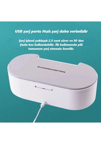 Dailytech Akıllı Uv Dezenfeksiyon Kutusu Telefon Aksesuar Maske Takı Sterilizasyon Cihazı