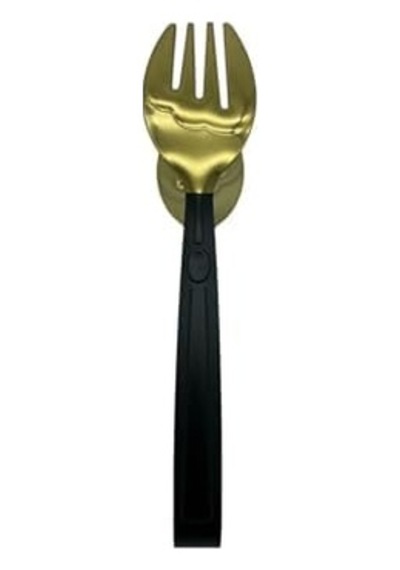 Gold Siyah, Paslanmaz Çelik, Salata Maşası, Bpa Free, 1 Adet Açık Mavi