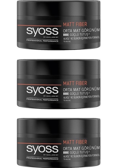 Syoss Matt Fiber Wax 100 ML X3