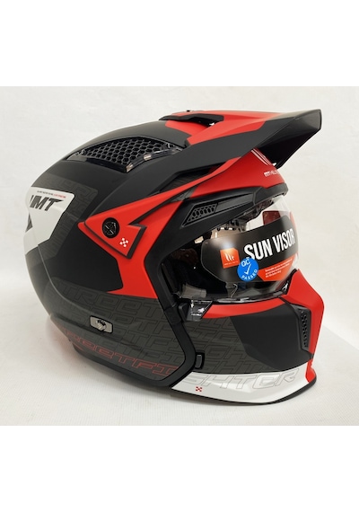 Şefaf ve Siyah Cam + Mt Streetfighter Sv Totem B15 Modüler Motosiklet Kaskı