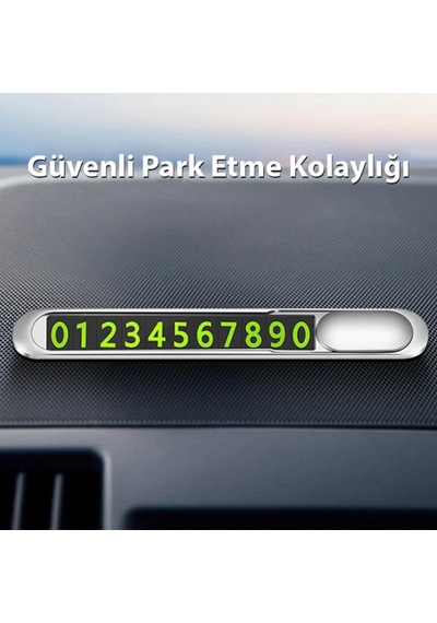 Polham Araç İçi Geçici Park İçin Telefon Numaratörü, Forforlu Açılıp Kapanabilen Premium Numaratör