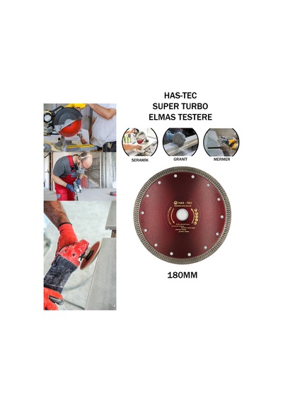 180 Mm Elmaslı Turbo Kesici Seramik, Porselen, Mermer Ve Granit İçin İnce Ve Hassas Kesim