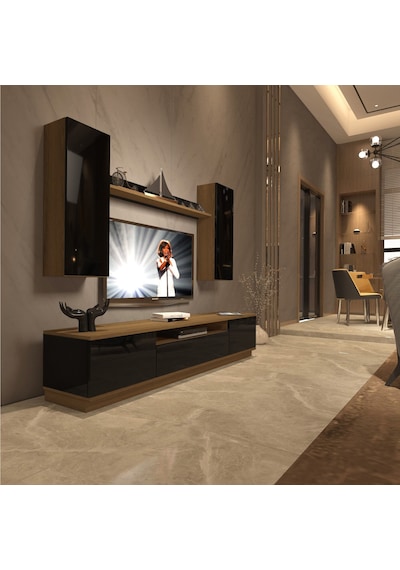 Decoraktiv Trendstyle 5ds Mdf Tv Ünitesi Tv Sehpası Pera - Siyah