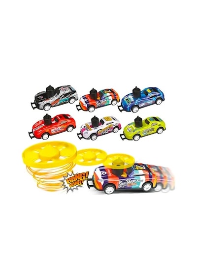 Ctoys 6'lı Uçan Metal Çek - Bırak Yarış Arabaları Kz957-062 Çok Renkli