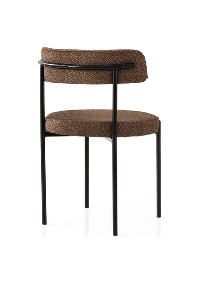 Talin Masa, Rolls Metal Sandalye, Selenity, 120x70 Cappuccino