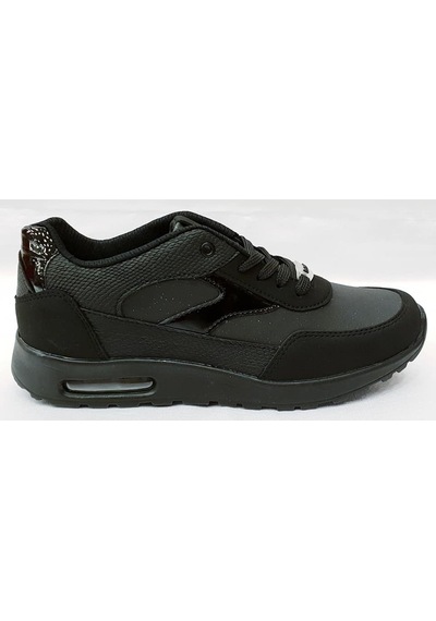 Letoon 7204 Air Max Siyah Bayan Yürüyüş & Koşu Siyah