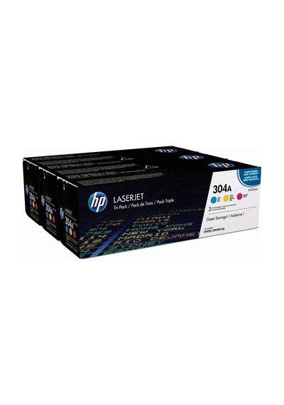 Hp 304a Mavi-kırmızı-sarı 3lu Takım Toner Cf372am Cc531a-cc532a-cc533a Kdo