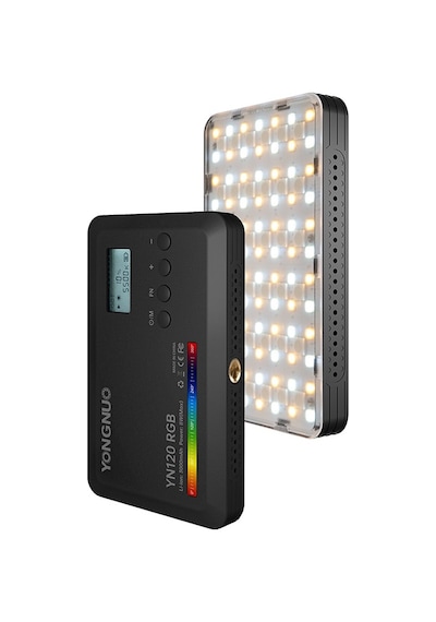 Yongnuo YN120 RGb 2500 - 9900K Dahili Bataryalı Mobil Vlog Led Işık