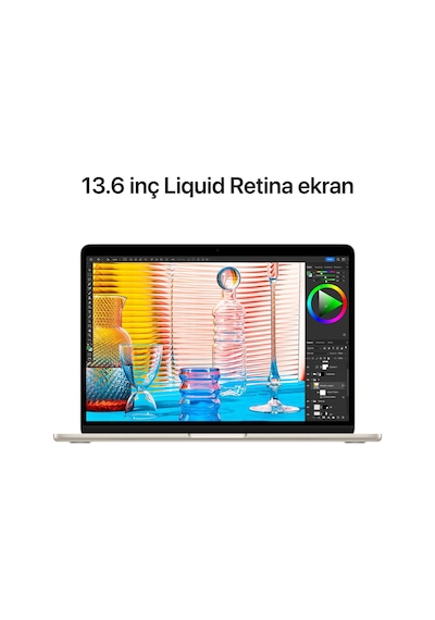 Apple MacBook Air MC7W4TU/A Apple M2 8C CPU 8C GPU 16 GB 256 GB SSD 13.6" MacOS Dizüstü Bilgisayar