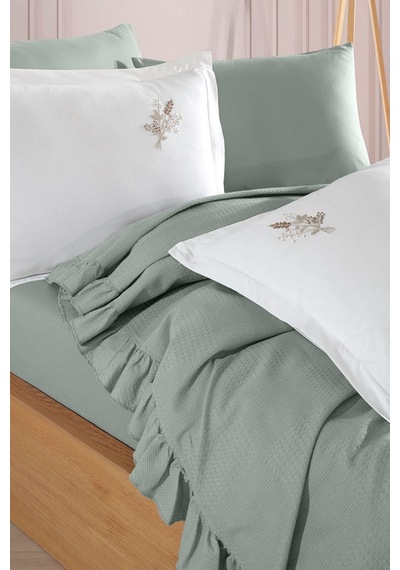Elart Bahar Pike Takımı 6 Parça 220x230 Cm Yeşil