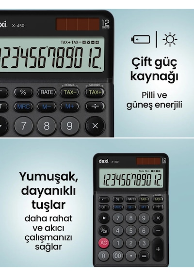 Dx X-450 Siyah Hesap Mak. Siyah