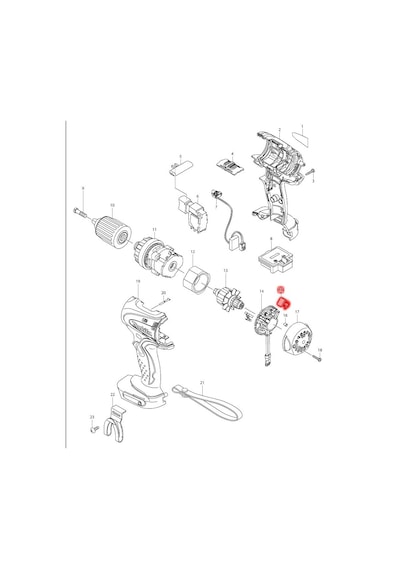 Makita BDF440 Kömür CB-440 Ürün Kodu 195021-6