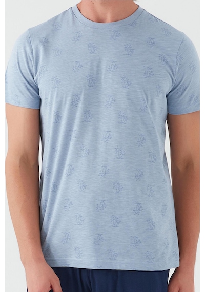 Arnetta 2504 Palm Tree Erkek Kısa Kol Pijama Takım 001