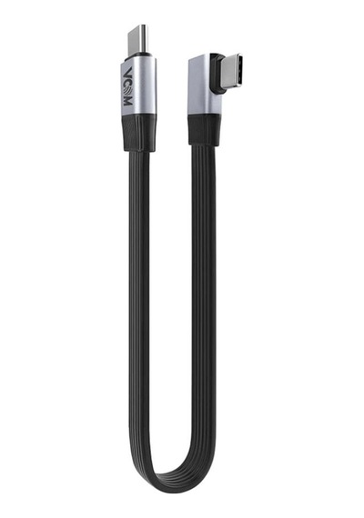 Vcom Cu582ra-2.0 Type-c Usb4 V2 90 Derece Düz 2.0m Şarj Kablosu Kdo