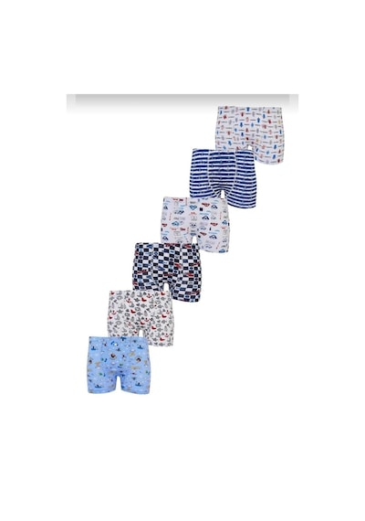Tutku 0254 Erkek Çocuk Desenli Boxer Şort 12 Adet 001