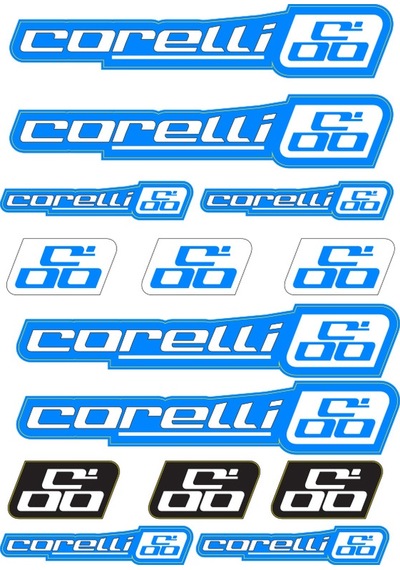 Bisiklet Sticker Seti Corelli 01 Nötr